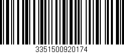 Código de barras (EAN, GTIN, SKU, ISBN): '3351500920174'