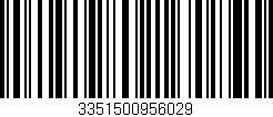 Código de barras (EAN, GTIN, SKU, ISBN): '3351500956029'