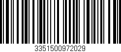 Código de barras (EAN, GTIN, SKU, ISBN): '3351500972029'