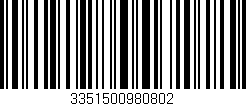 Código de barras (EAN, GTIN, SKU, ISBN): '3351500980802'