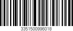 Código de barras (EAN, GTIN, SKU, ISBN): '3351500996018'