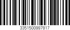 Código de barras (EAN, GTIN, SKU, ISBN): '3351500997817'