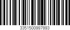 Código de barras (EAN, GTIN, SKU, ISBN): '3351500997893'