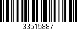 Código de barras (EAN, GTIN, SKU, ISBN): '33515887'