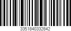 Código de barras (EAN, GTIN, SKU, ISBN): '3351840332842'