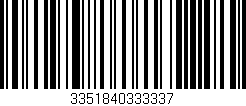 Código de barras (EAN, GTIN, SKU, ISBN): '3351840333337'