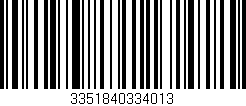 Código de barras (EAN, GTIN, SKU, ISBN): '3351840334013'