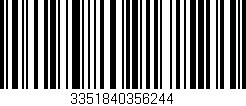 Código de barras (EAN, GTIN, SKU, ISBN): '3351840356244'