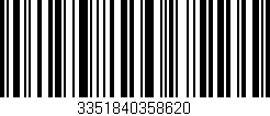 Código de barras (EAN, GTIN, SKU, ISBN): '3351840358620'