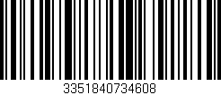 Código de barras (EAN, GTIN, SKU, ISBN): '3351840734608'