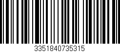 Código de barras (EAN, GTIN, SKU, ISBN): '3351840735315'