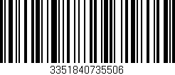 Código de barras (EAN, GTIN, SKU, ISBN): '3351840735506'