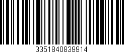 Código de barras (EAN, GTIN, SKU, ISBN): '3351840839914'