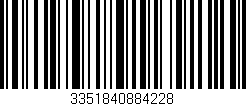 Código de barras (EAN, GTIN, SKU, ISBN): '3351840884228'