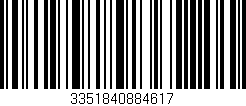 Código de barras (EAN, GTIN, SKU, ISBN): '3351840884617'