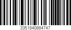 Código de barras (EAN, GTIN, SKU, ISBN): '3351840884747'