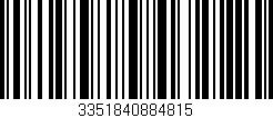 Código de barras (EAN, GTIN, SKU, ISBN): '3351840884815'