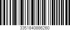 Código de barras (EAN, GTIN, SKU, ISBN): '3351840886260'