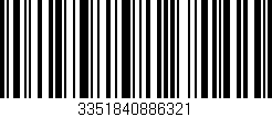 Código de barras (EAN, GTIN, SKU, ISBN): '3351840886321'