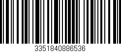 Código de barras (EAN, GTIN, SKU, ISBN): '3351840886536'