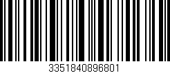 Código de barras (EAN, GTIN, SKU, ISBN): '3351840896801'