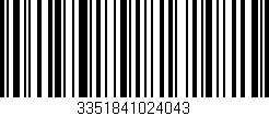 Código de barras (EAN, GTIN, SKU, ISBN): '3351841024043'