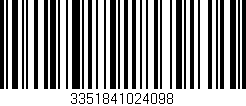 Código de barras (EAN, GTIN, SKU, ISBN): '3351841024098'