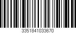 Código de barras (EAN, GTIN, SKU, ISBN): '3351841033670'