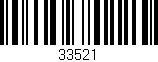 Código de barras (EAN, GTIN, SKU, ISBN): '33521'