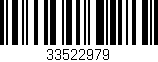 Código de barras (EAN, GTIN, SKU, ISBN): '33522979'