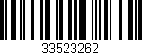 Código de barras (EAN, GTIN, SKU, ISBN): '33523262'