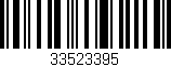 Código de barras (EAN, GTIN, SKU, ISBN): '33523395'