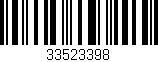 Código de barras (EAN, GTIN, SKU, ISBN): '33523398'