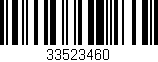 Código de barras (EAN, GTIN, SKU, ISBN): '33523460'