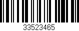 Código de barras (EAN, GTIN, SKU, ISBN): '33523465'