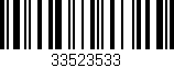 Código de barras (EAN, GTIN, SKU, ISBN): '33523533'