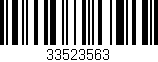 Código de barras (EAN, GTIN, SKU, ISBN): '33523563'