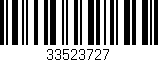 Código de barras (EAN, GTIN, SKU, ISBN): '33523727'