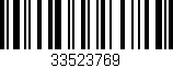 Código de barras (EAN, GTIN, SKU, ISBN): '33523769'