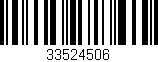 Código de barras (EAN, GTIN, SKU, ISBN): '33524506'
