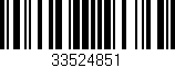 Código de barras (EAN, GTIN, SKU, ISBN): '33524851'