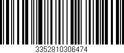 Código de barras (EAN, GTIN, SKU, ISBN): '3352810306474'