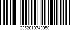 Código de barras (EAN, GTIN, SKU, ISBN): '3352818740058'