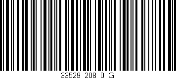 Código de barras (EAN, GTIN, SKU, ISBN): '33529_208_0_G'