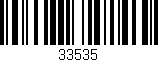 Código de barras (EAN, GTIN, SKU, ISBN): '33535'