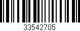 Código de barras (EAN, GTIN, SKU, ISBN): '33542705'