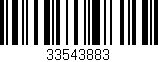 Código de barras (EAN, GTIN, SKU, ISBN): '33543883'