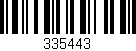 Código de barras (EAN, GTIN, SKU, ISBN): '335443'