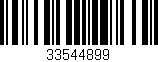 Código de barras (EAN, GTIN, SKU, ISBN): '33544899'
