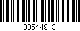 Código de barras (EAN, GTIN, SKU, ISBN): '33544913'